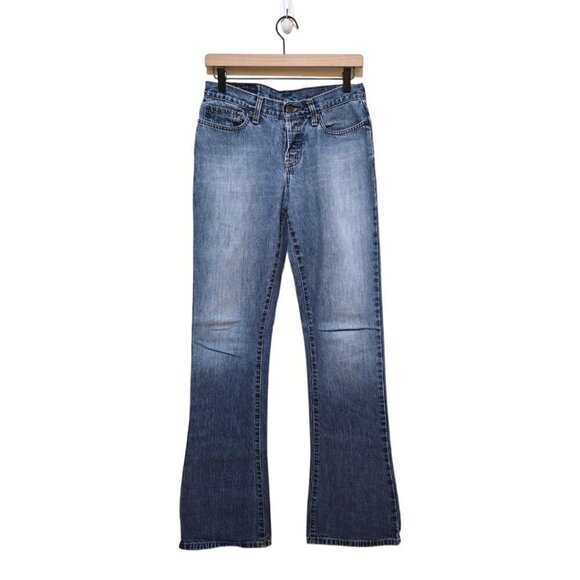 Abercrombie & Fitch Vintage Y2K Button Fly Flare Leg Jeans Sz 0L - Picture 1 of 11